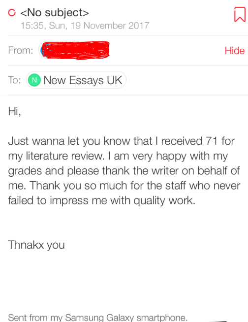 new essays uk review
